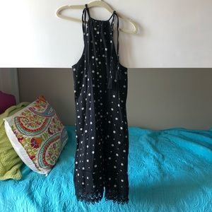 Old navy black with white flower print sundress